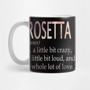 Rosetta Girl Name Definition Mug